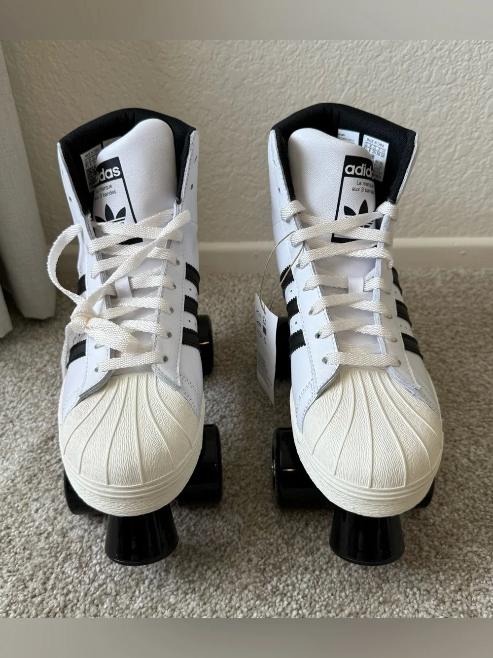 Adidas Superstar 82 Skate White Black JS4038 Women's Size 7.5
